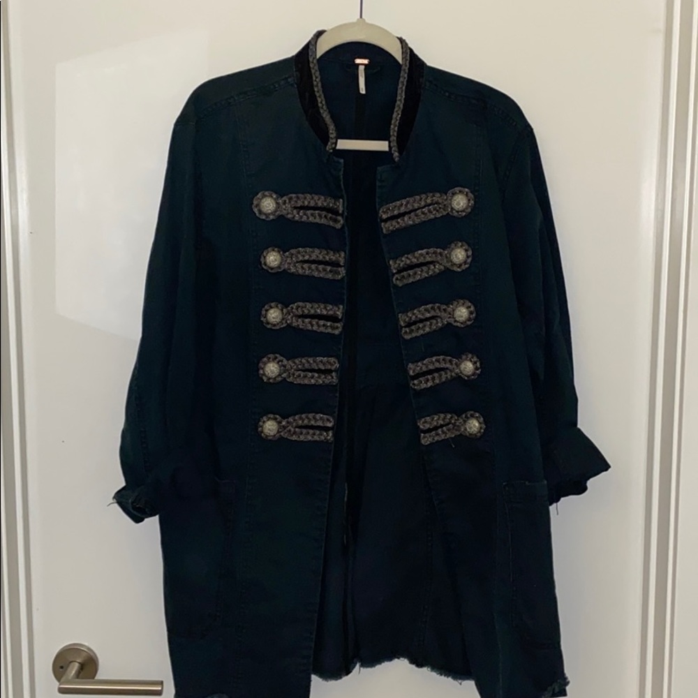 Free People Medium Blue/Green Passenger Jacket